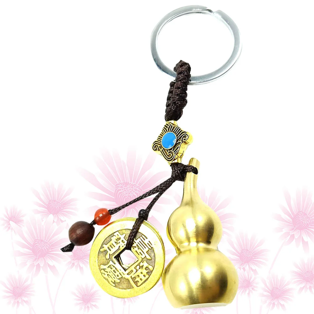 

Charm Keychain Chinese Car Key Coins Her Charms Decor Wealth Gifts Gourd Keyring Anniversary Fortune Holder Keychains