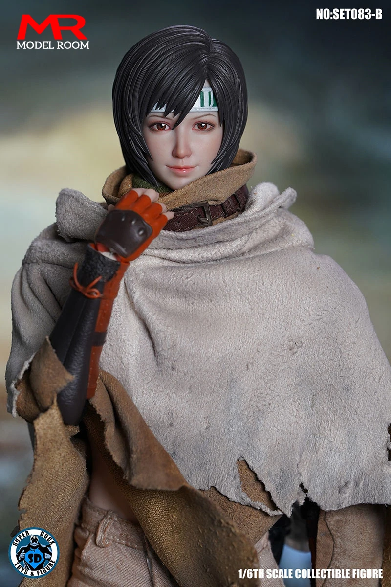 SUPER DUCK SET083 1/6 FF7 Yuffie Head Sculpt Костюм Одежда Модель подходит для 12 дюймов TBL PH S16A S18A