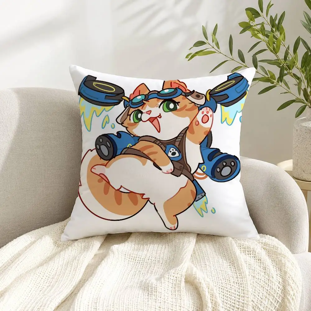 Фото Наволочка F-fika Jetpack cat O-overwatch, чехол для подушки, декоративная наволочка для автомобиля и дивана №3