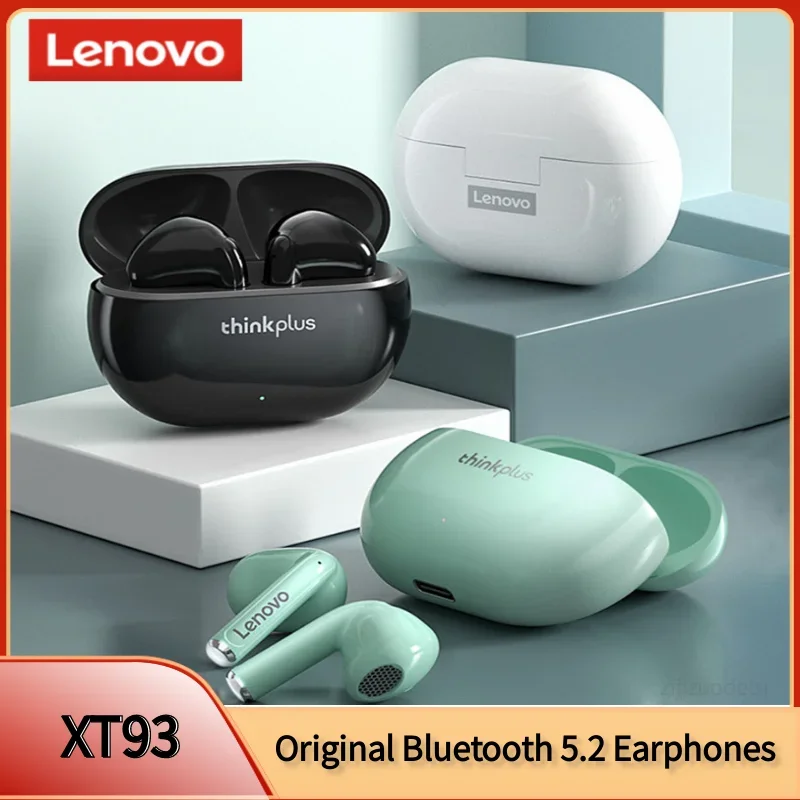 Lenovo XT93 Bluetooth 5.2 Hi-Fi наушники с двумя HD-микрофонами Спортивные стереонаушники