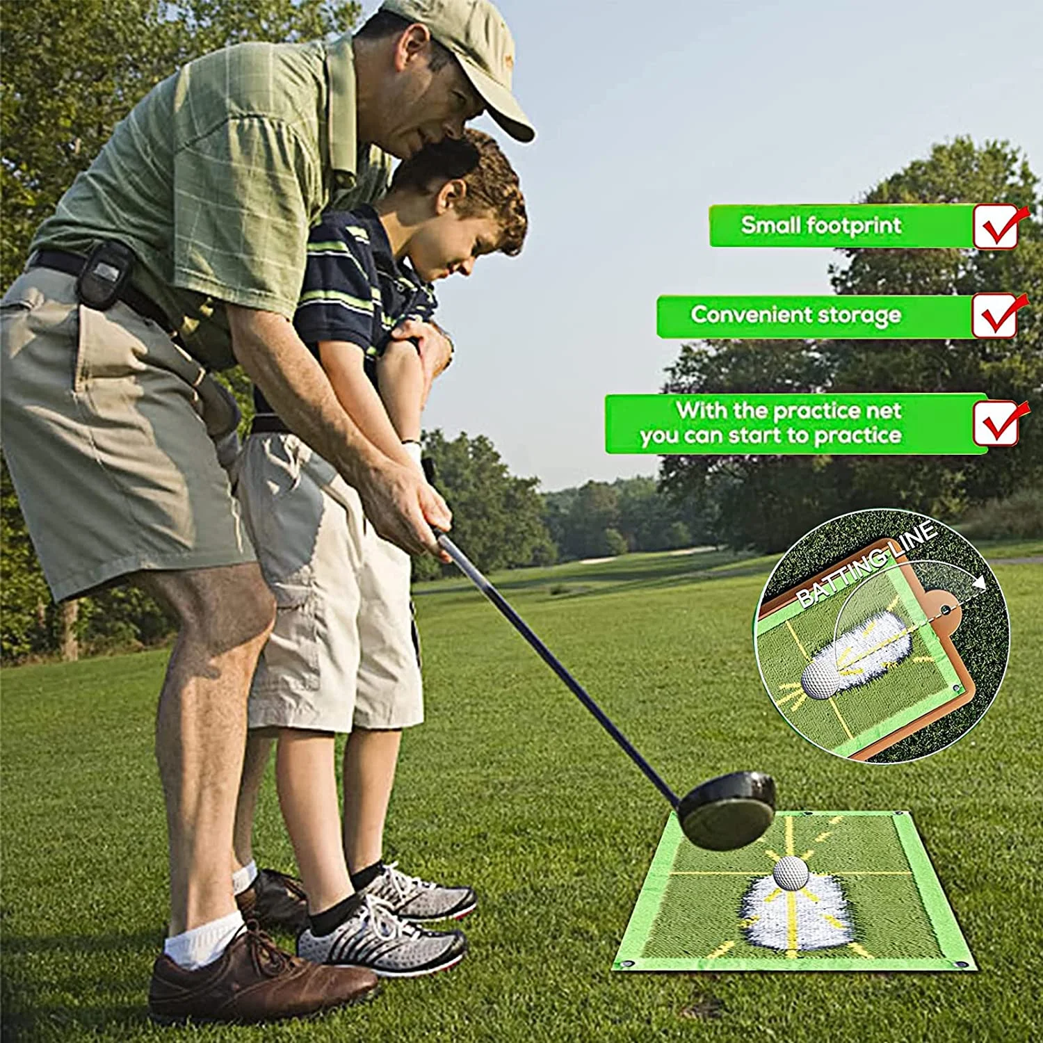 Golf Divot Board-Low Point and Swing Path Trainer-Instant Feedback Trace Pad Anytime Anywhere See Your |