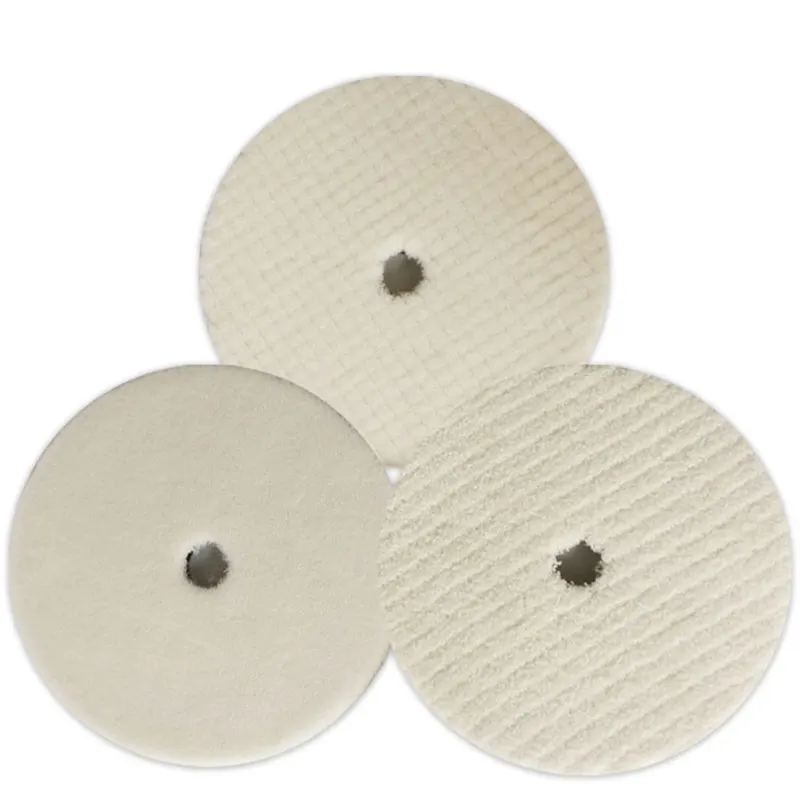 

6"/7" Wool Polishing Pad For Polisher Machine Waxing Polishing Buffing Car Paint Care Polisher Pads For Car Polisher