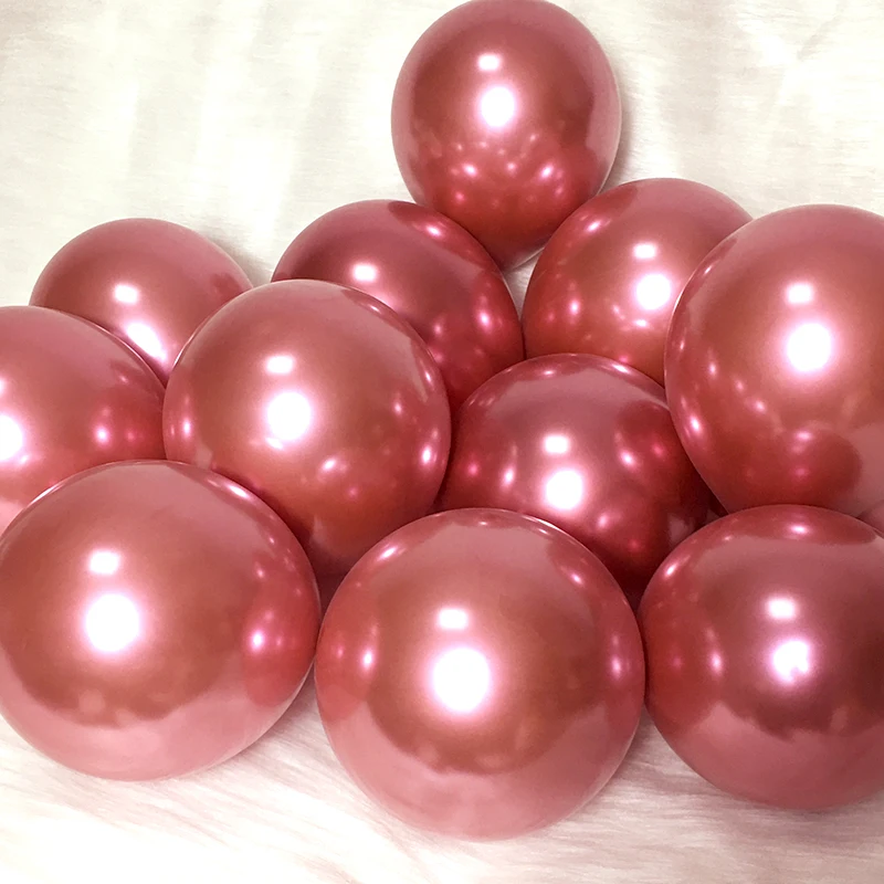 5-12 дюймов золотой хромированный металлический шар металлик золото серебро