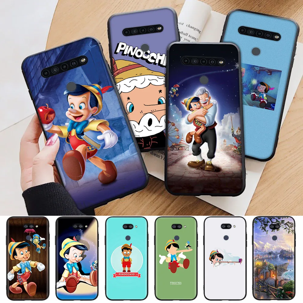 

Black Case for Xiaomi Redmi Note 10 10A 10C 10T 10S Pocophone F1 Poco F2 Pro Max Pinocchio
