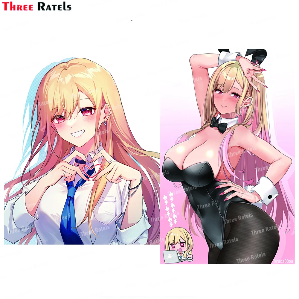 

Автомобильные наклейки из ПВХ Three Ratels J45 Kitagawa Марин Sono Bisque Doll Wa Koi Wo Suru, модные автомобильные декоративные аксессуары