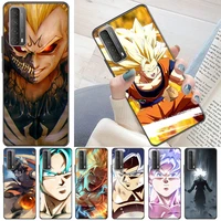 dragon anime figure super warrior color painting phone case for huawei p smart z 2019 2021 cases back cover carcasa