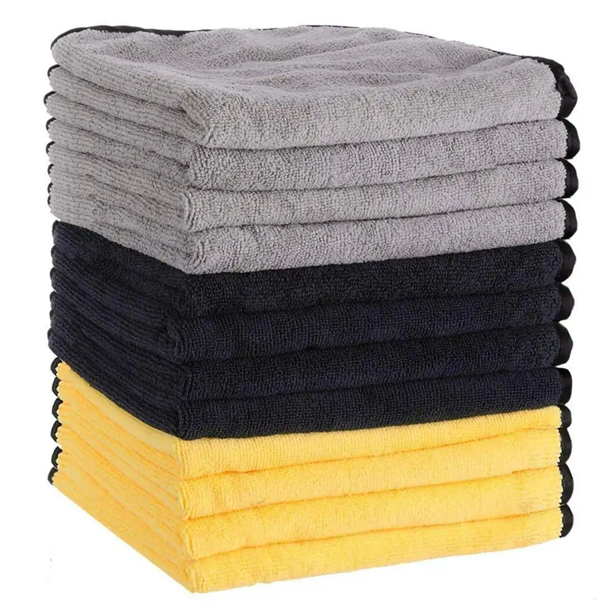 

12 Pcs Microfiber Towels 16'' x 16'' Cleaning Cloths for Cars Household Kitchen Free Shipping Car Accessories