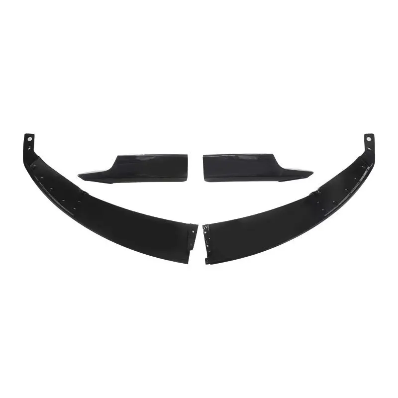 Фото Спойлер переднего бампера MP Style 4-Segment для BMW 3 серии F30 2013-2019, глянцевый черный, внешний тюнинг №2