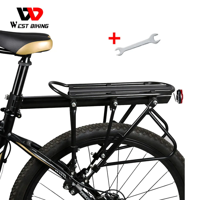 

WEST BIKING Seatpost Bag Holder Stand Bike Rack Bicycle Racks 140 KG Load Luggage Carrier Cargo Aluminum Alloy Rear Rack Cycling