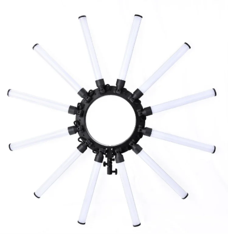 

New model star led ring light 12 tubes star makeup photography led ring light with tripod