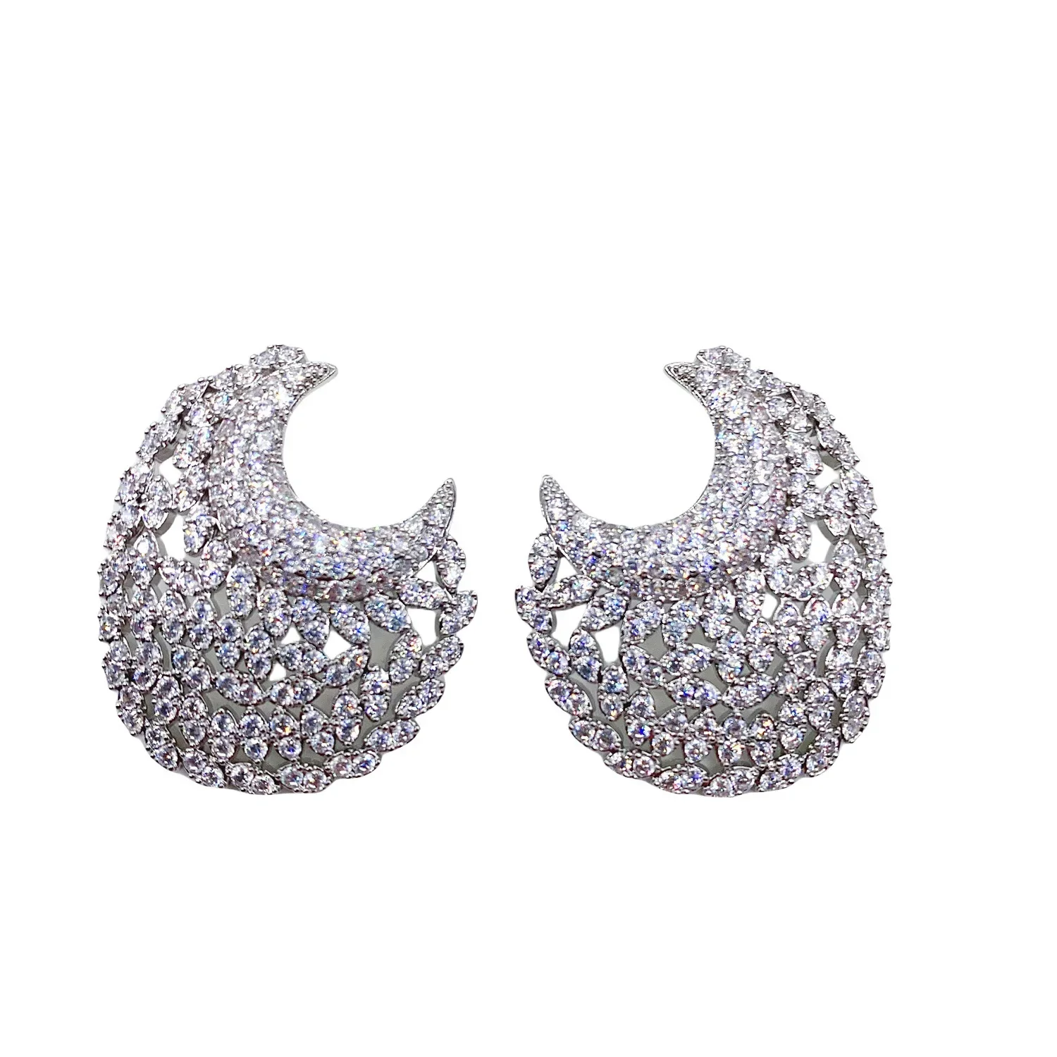 2024 прозрачные серьги-гвоздики с цирконием и кругом для женщин ювелирные изделия