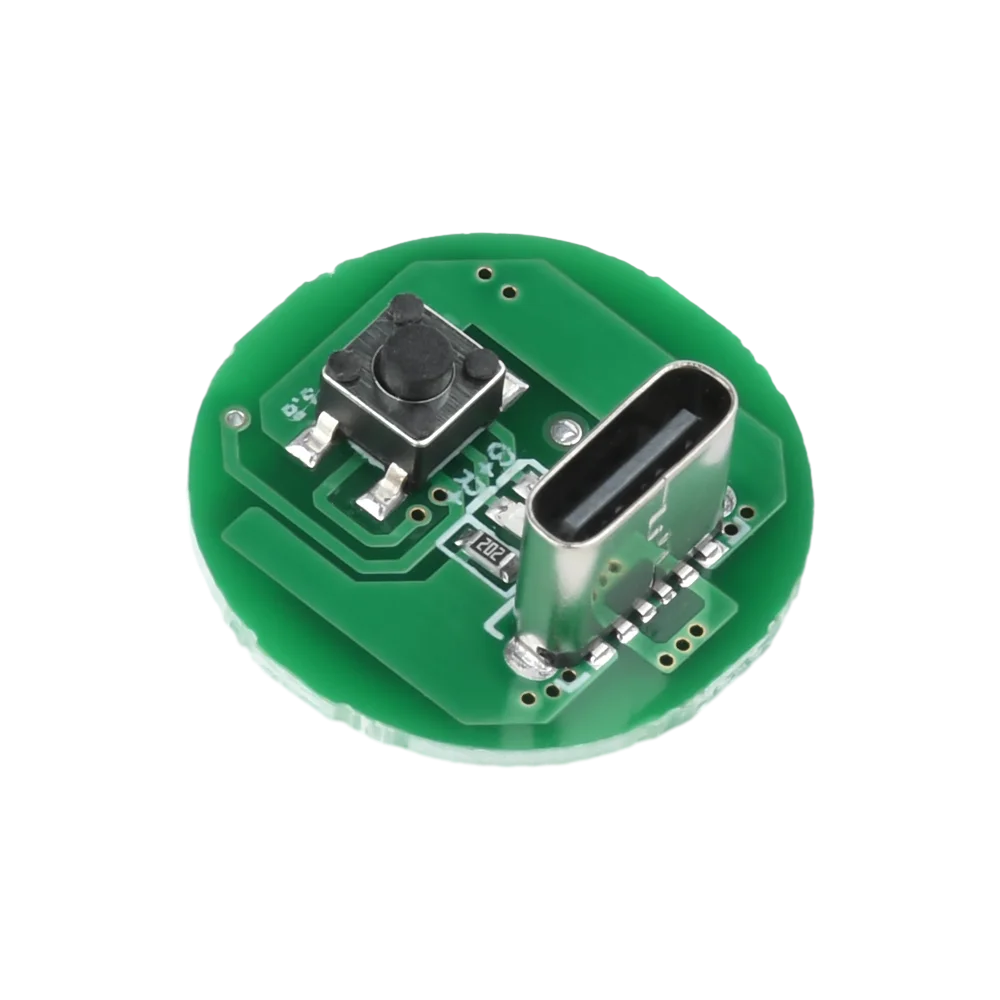 5 шт. плата драйвера фонарика DIY печатная Type-C порт зарядки 5-10 Вт встроенный