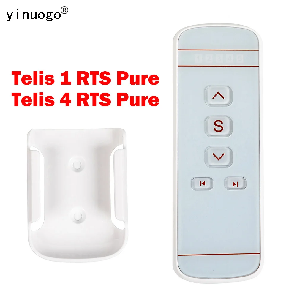 Telis 1 4 RTS Pure Remote Control 433.42mhz TELIS 1 4 Pure Remote Control Transmisor inalámbrico de reemplazo de 5 canales