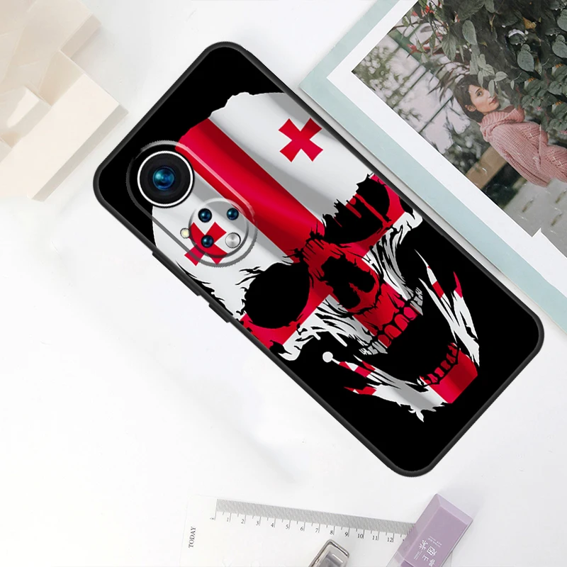 Фото Чехол с флагом Грузии для Honor Magic 7 Lite 5 6 8 Pro, Honor 200 400 90 70 50, Win RT X8c X8b X9b X9c X9d №5