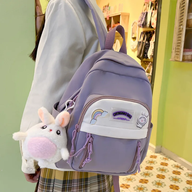 

Новинка 2022, лидер продаж, маленький женский дорожный рюкзак с несколькими карманами, школьный ранец для девочек и мальчиков-подростков