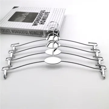 

10Pcs/Lot Hangers For Clothes Stainless Steel Clip Stand Hanger Pants Skirt Kid Clothes Adjustable Pinch Grip Cabide