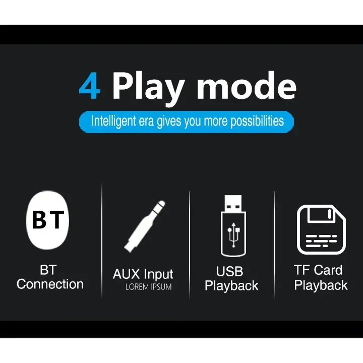 Автомагнитола 1DIN с Bluetooth mp3-плеером USB TF-картой 12 В 60 Вт X 4