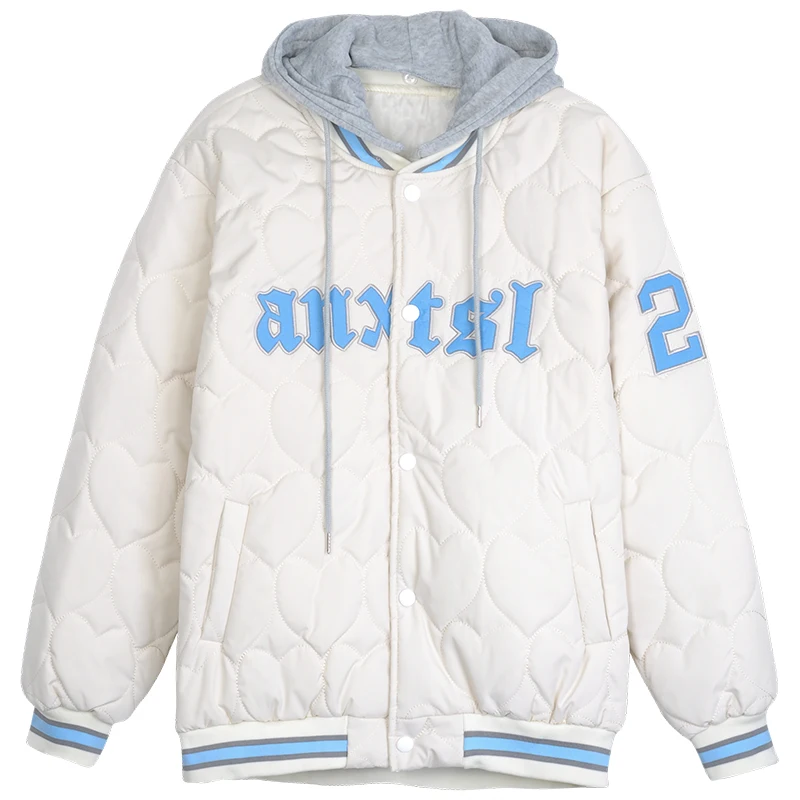 Thickened Baseball Jacket Winter Retro Sweet Is A Cotton-padded Jacket Coat Female Hot Style Little Cotton-padded Clothes Wet