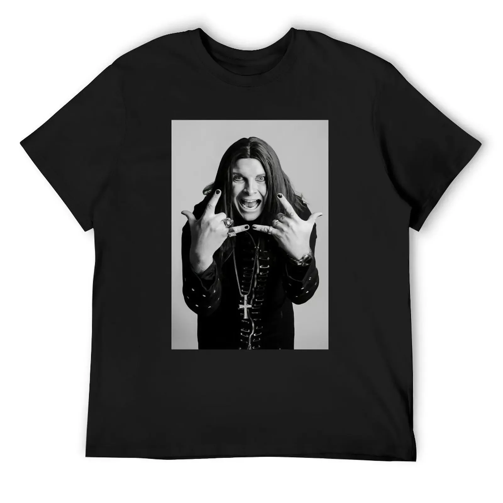 Футболка с портретом Оззи черно-белый плакат футболка большого размера рисунком