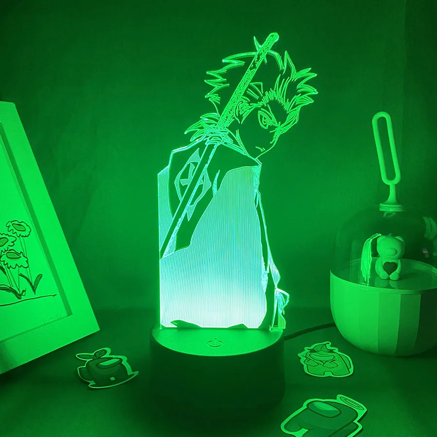 

Bleach Anime 3D Led Neon Night Lights Birthday Cool Gifts For Friends Bedroom Table Decor Bleach Manga Fans Lava Lamp Gift Light