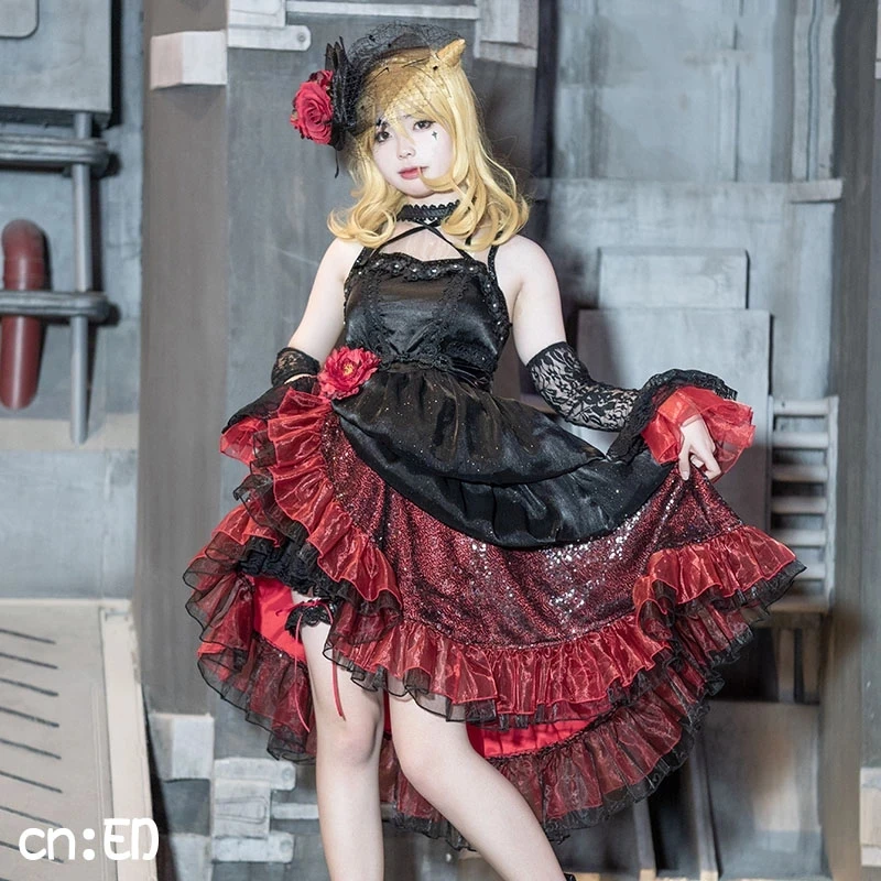 COS-KiKi аниме Lovelive! Костюм для косплея Unit Live Adventure 2020 концерт GK Devil Kiss Yoshiko Мари Рико |