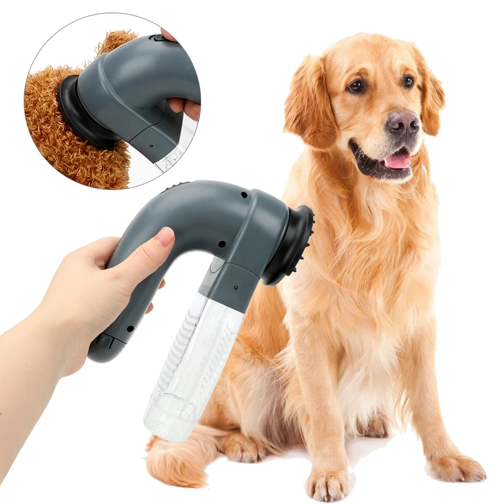 

Vacuum Fur Cleaner Electric Suction Device Cat Dog Deshedding Clipper Cat Dog Animals Hair Comb Pet Grooming Pet Massage