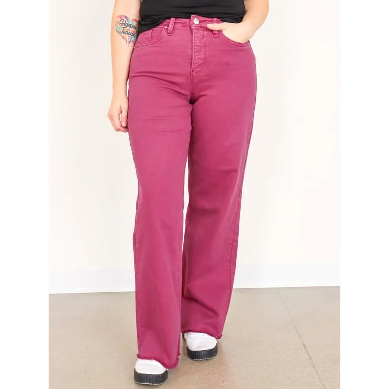 Джинсы с широкими штанинами для живота от RFM