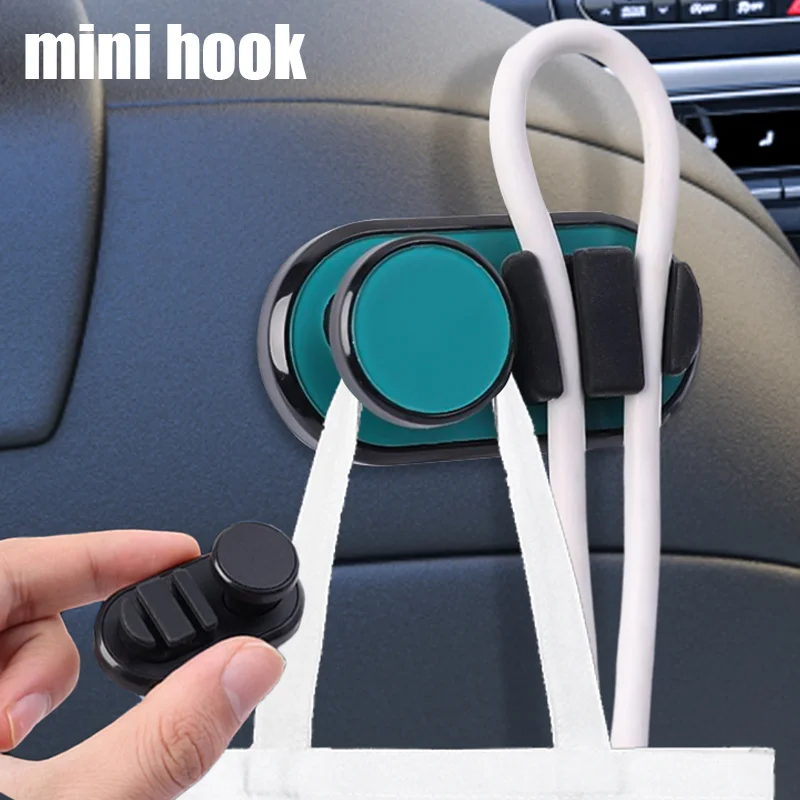

Multifunctional Car Mini Hook Interior Dashboard Organizers Keys Data Cables Hanger Hooks Auto Accessories Interior