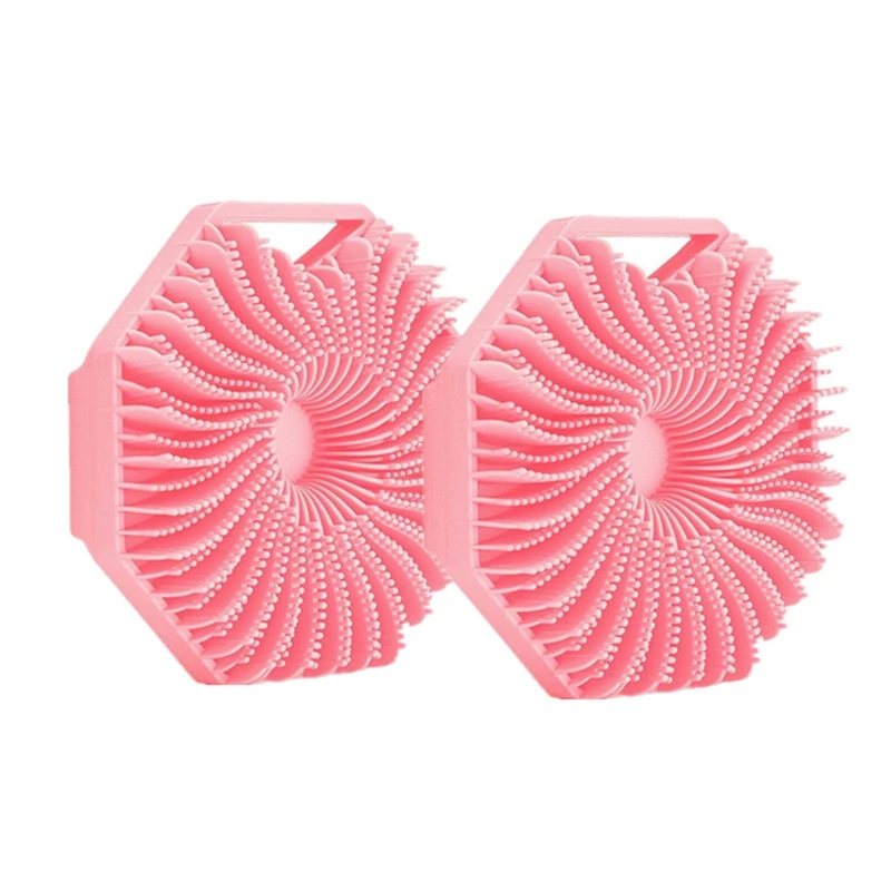 

2PCS Multifunctional Hexagon Body Shower Skin Cleaning Brushes