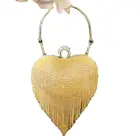 Chaliwini, кольцо с бриллиантами, пряжка, кисточка, в форме сердца, женская сумка, золотая, серебряная, черная, сумка для коктейвечерние 1314