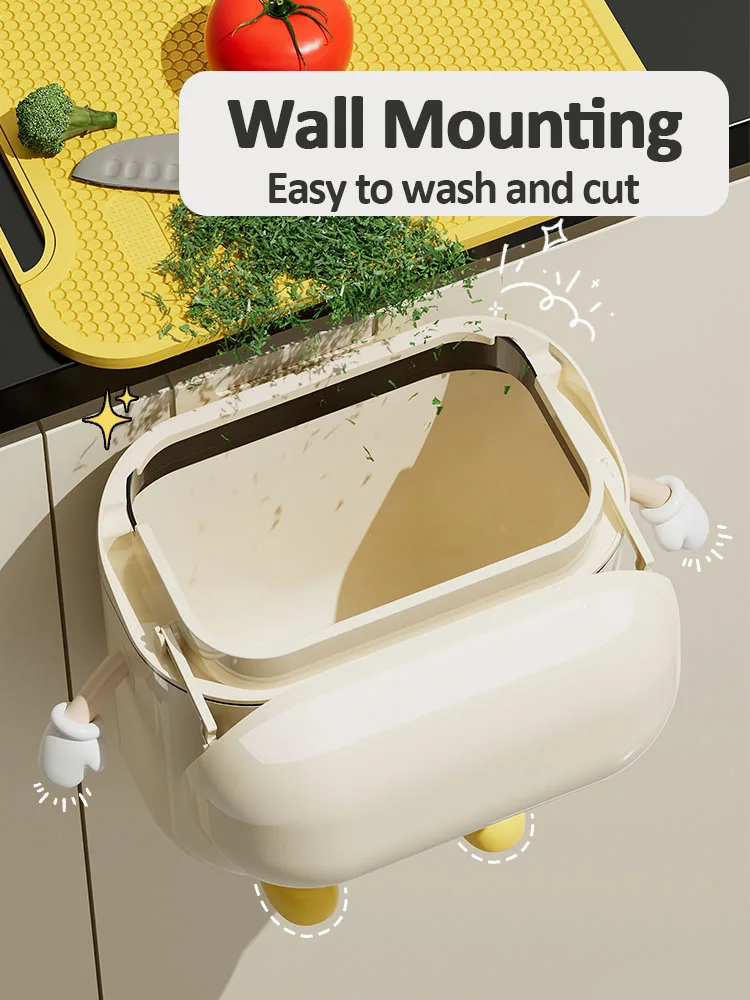 Настенное мусорное ведро для кухни 9 л/12 л