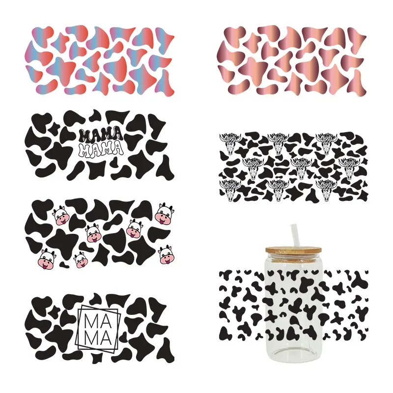 Наклейка для очков Libbey, 16 унций, с принтом УФ-сока, D606