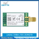 Модуль беспроводного приемопередатчика nRF24L01 PA LNA nRF24L01P, 2,4 ГГц, 27 дБм, большие расстояния, маленький размер для умного дома, E01-2G4M27D