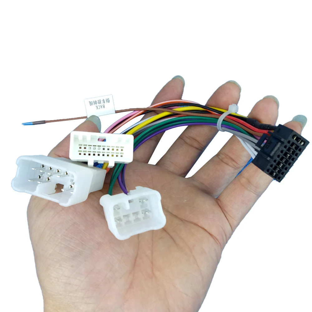 Автомобильный жгут проводов ISO стерео радиоадаптер для Hilux Yaris FJ Cruiser Alpharo сменный