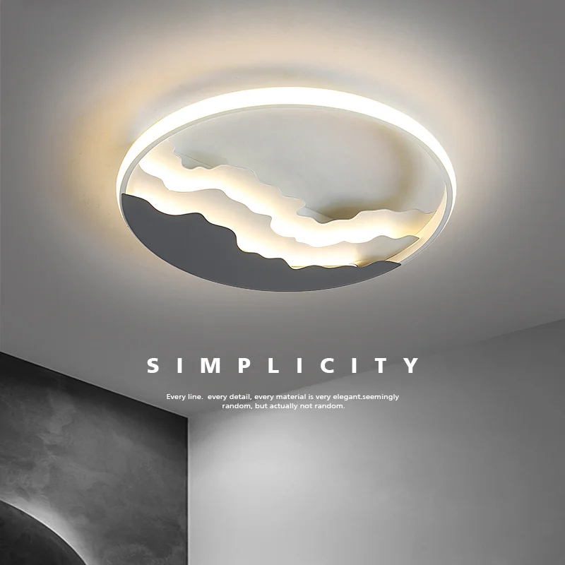 

New Nordic Bedroom Lamp Ceiling Lamp study Room indoor lighting Lights Round landscape design drop shipping AC85-260V fixtures