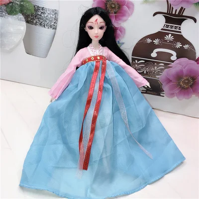 

30cm 1/6 BJD Doll Chinese Ancient Costume Dressup Doll Dress Girl DIY Make Up Toy Doll with accessories for girls gift