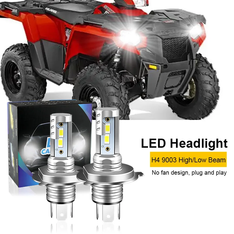 2 шт. для Polaris 2008-2009 Sportsman Touring 800 EFI H4 9003 мотоциклетные светодиодные лампы фар