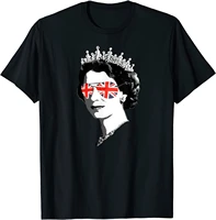 elizabeth ii sunglasses tshirt british crown union jack meme