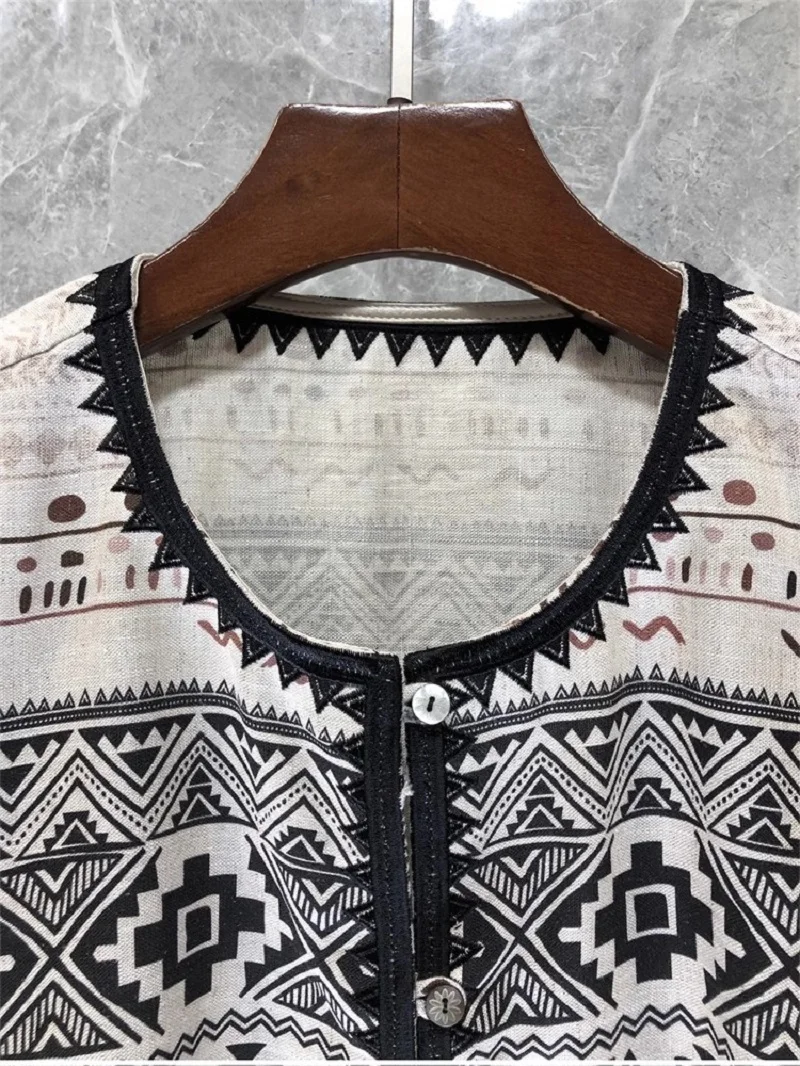 Новинка 2024 весенняя мода льняные пальто высококачественная верхняя одежда