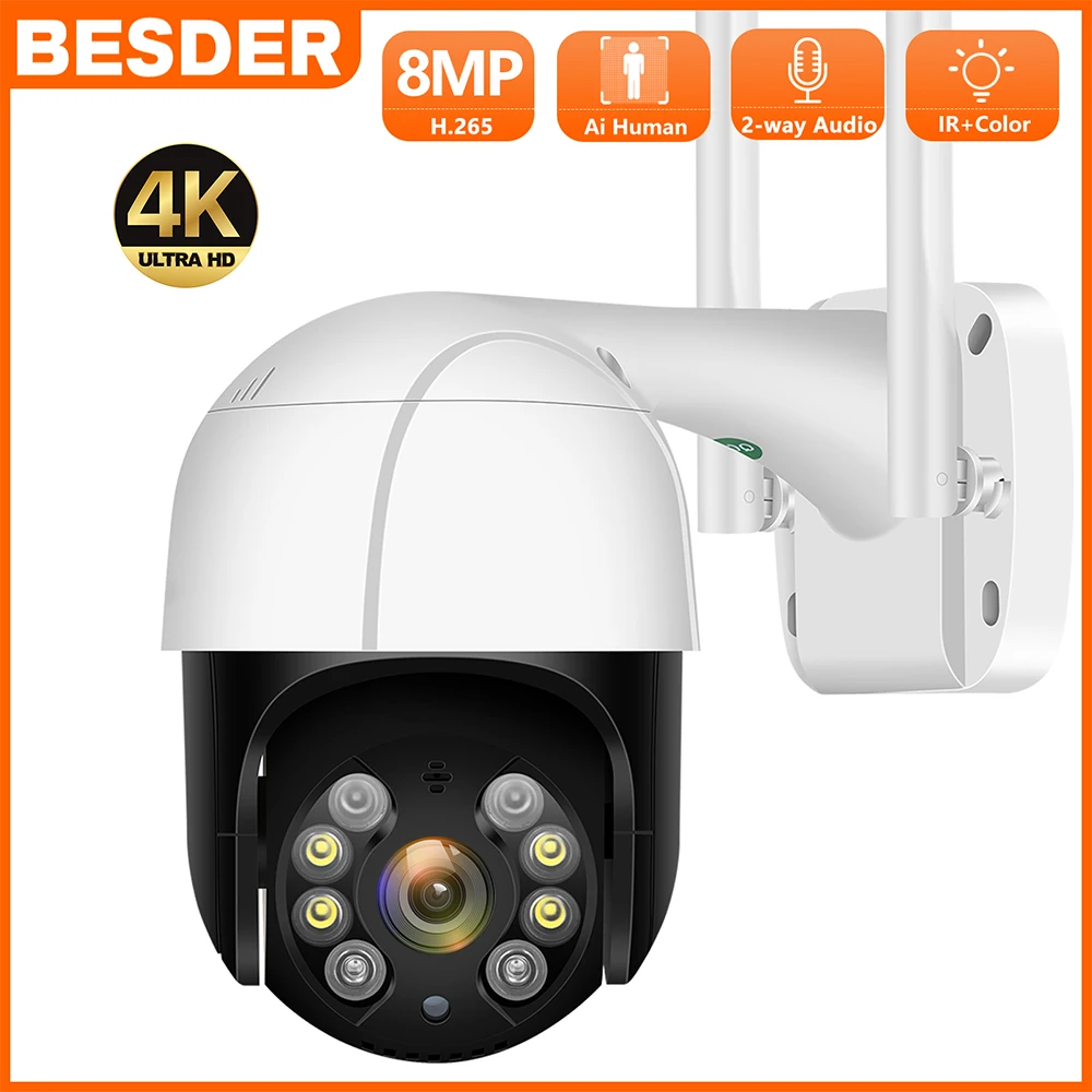 

Ultra HD 8MP 4K PTZ IP Camera WiFi 5X Digital Zoom Auto Tracking 5MP 3MP 2MP Wireless Outdoor CCTV Security Camera iCSee Webcam