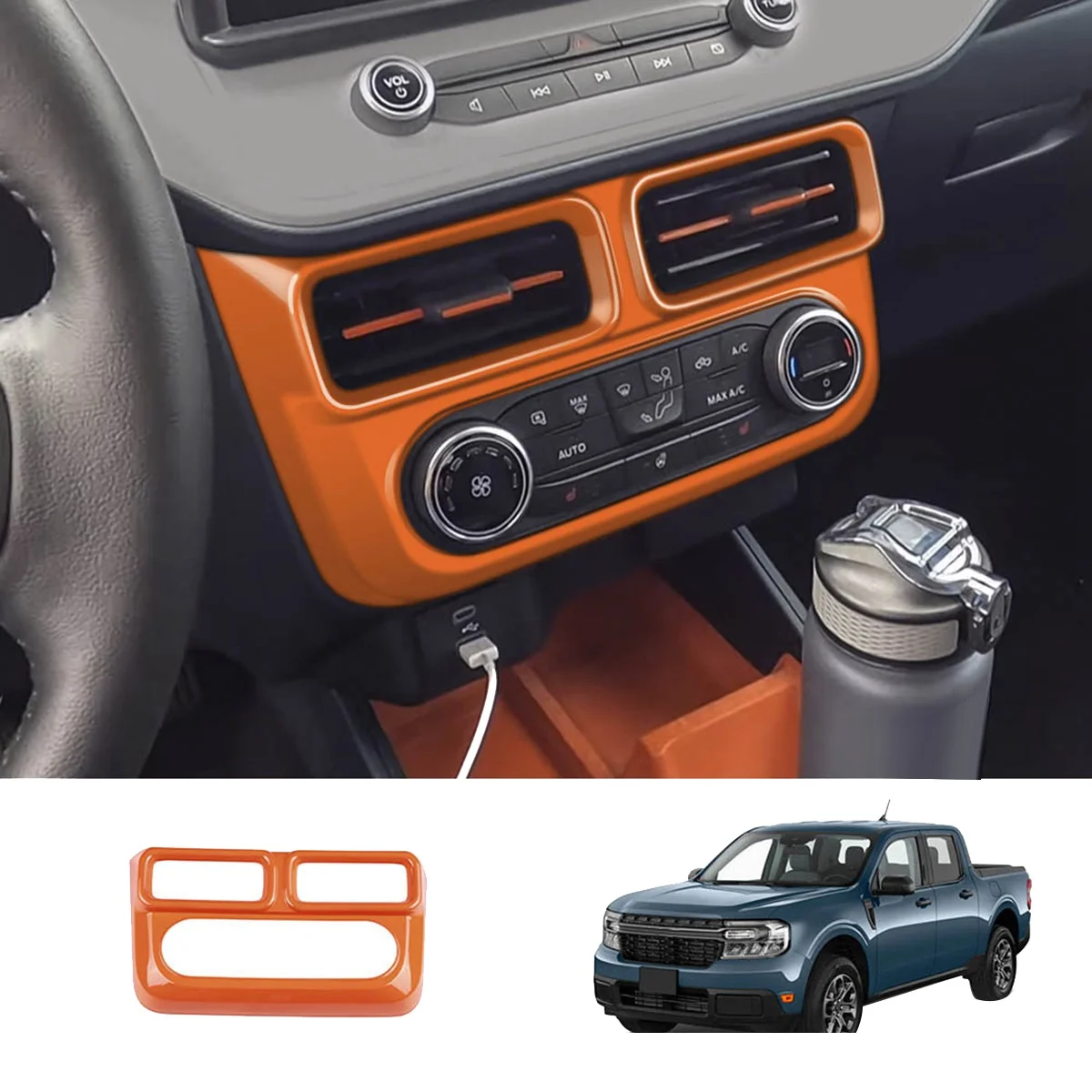 

Car Interior Air Conditioning Vent Cover Trim for 2022 2023 Central Control AC Outlet Vent
