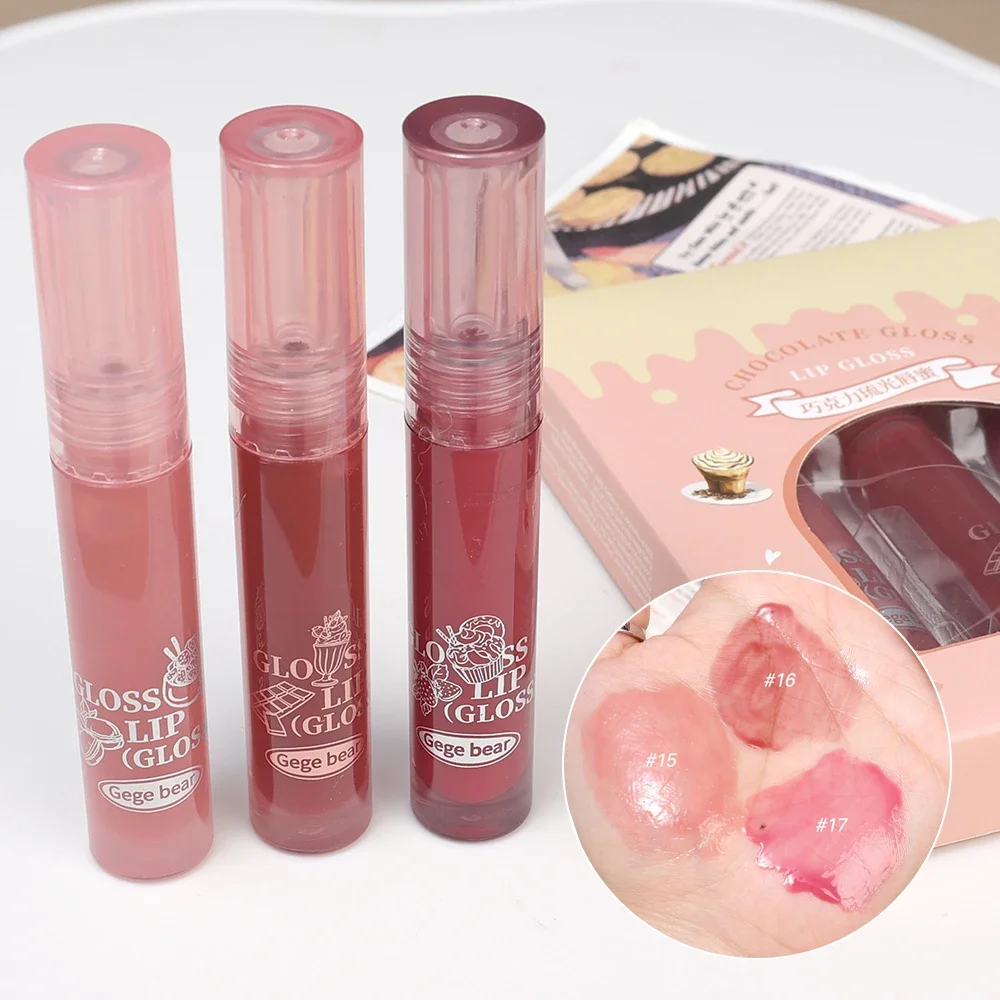 Зеркальная глазурь для губ с водным светом стойкая увлажненная желейная жидкая