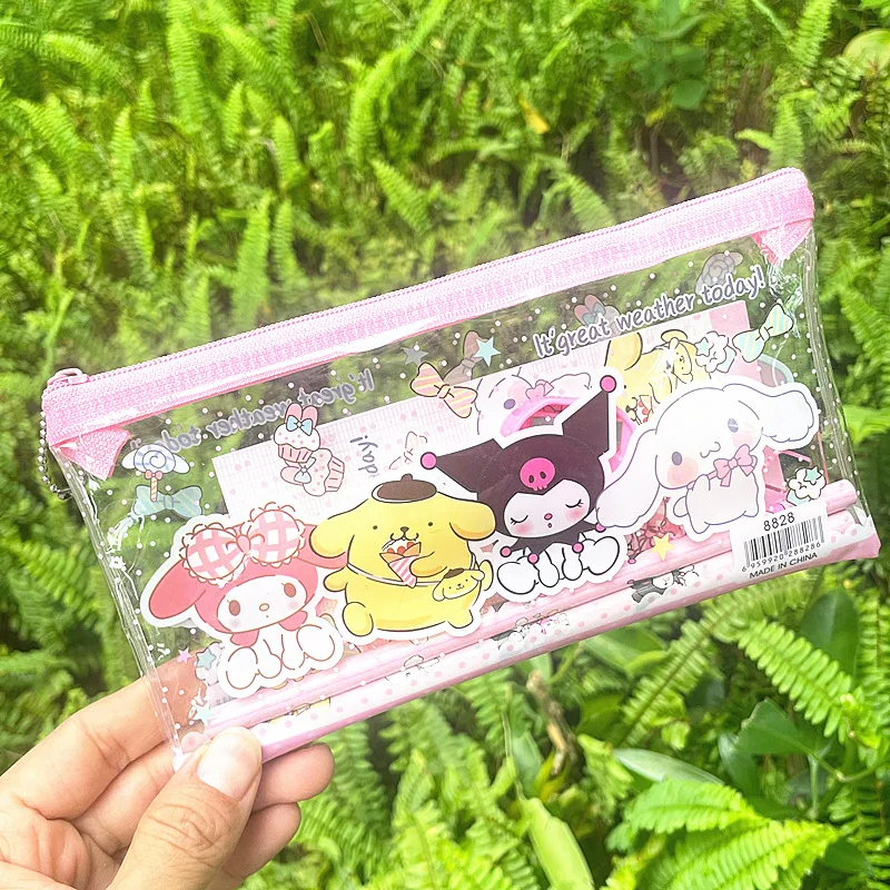 Канцелярский набор аниме Sanrio Melody Kuromi 6 предметов школьные принадлежности