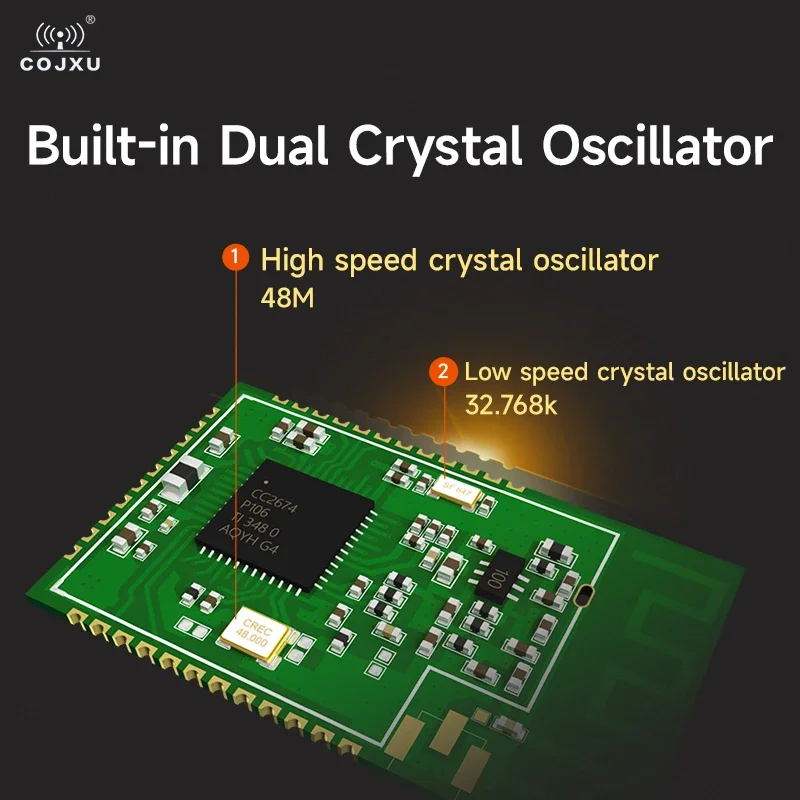 Фото Беспроводной модуль Zigbee 2,4 ГГц CDSENT E72-2G4M20S1C CC2674P10 Поддержка нескольких протоколов 20 дБм BLE SoC Модуль PCB Антенна Малый размер №1