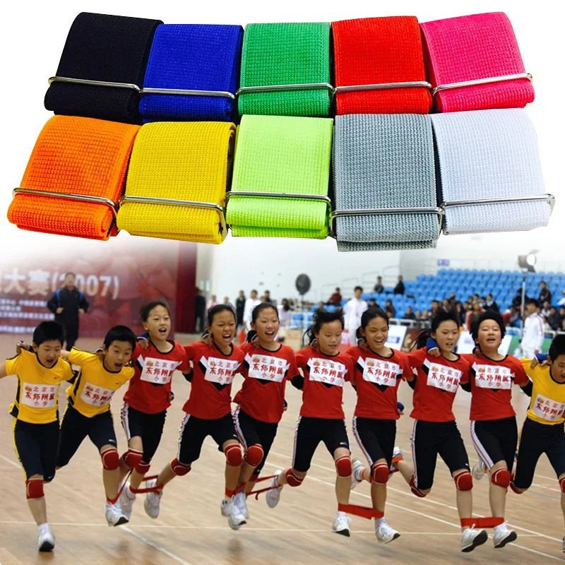 

Outdoor Toys Two-Person Three-Legged Leggings Straps Company School Family Outdoor Group Exercise Increase Teamwork Accessories