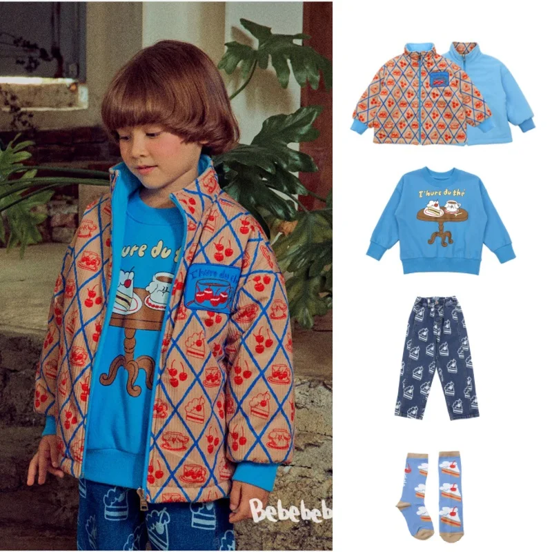 

Детская куртка 2022 зимняя пуховая теплая куртка для мальчиков Корейская хлопковая одежда с двусторонним принтом для девочек детская одежда