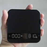 Ultra Thin Espresso Coffee Scale with Timer 2kg/0.1g High Precision Rechargeable Digital Drip Coffee Scale LED Kitchen Scale 1