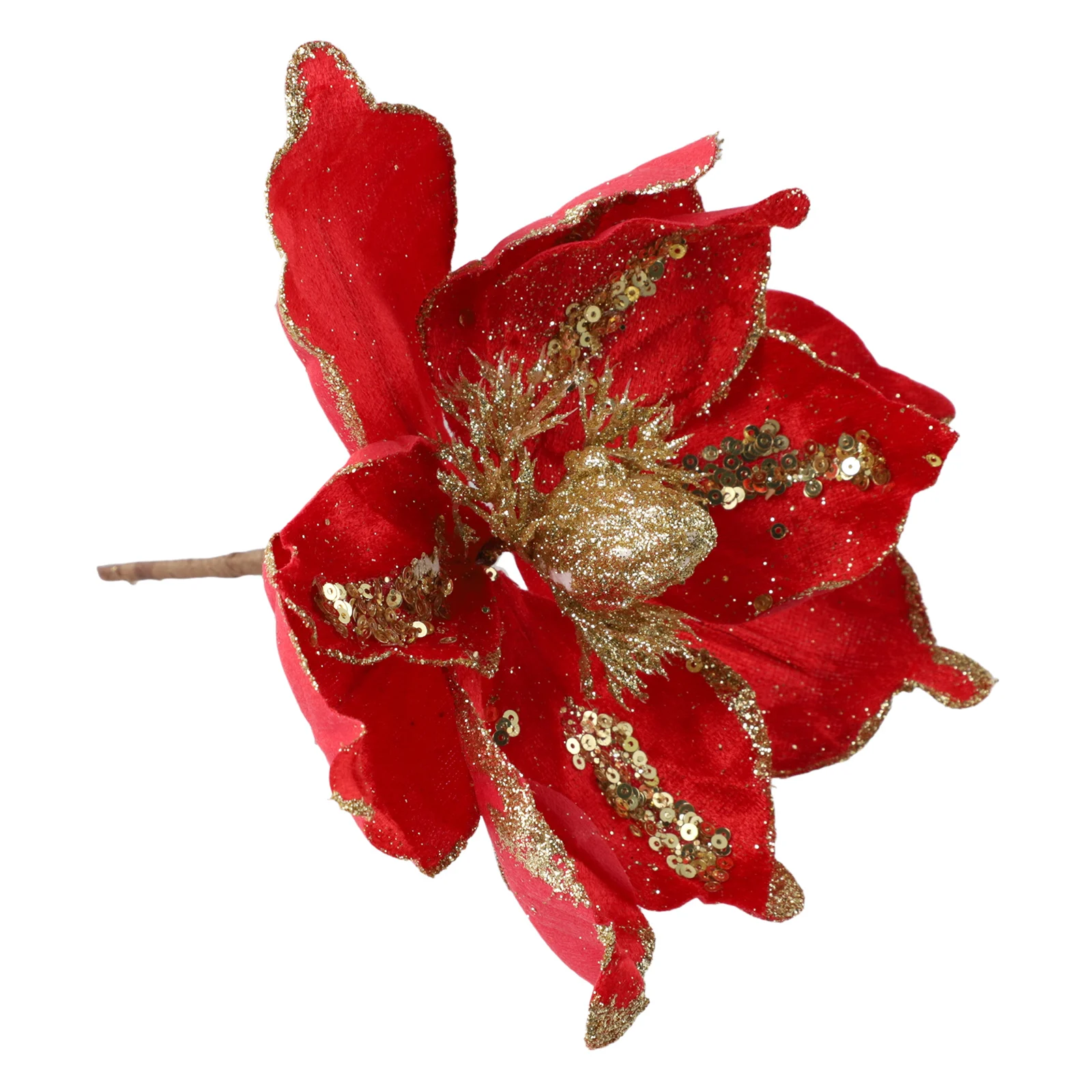 Цветы на День Святого Валентина блестящие искусственные пуансеттии цветочные