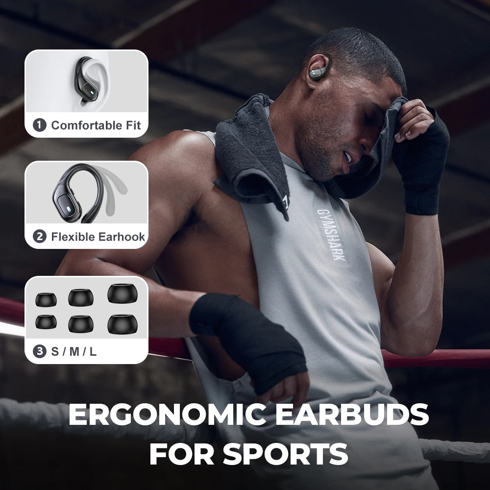 Беспроводные наушники BX28 OWS HIFI с шумоподавлением и водонепроницаемым IPX7