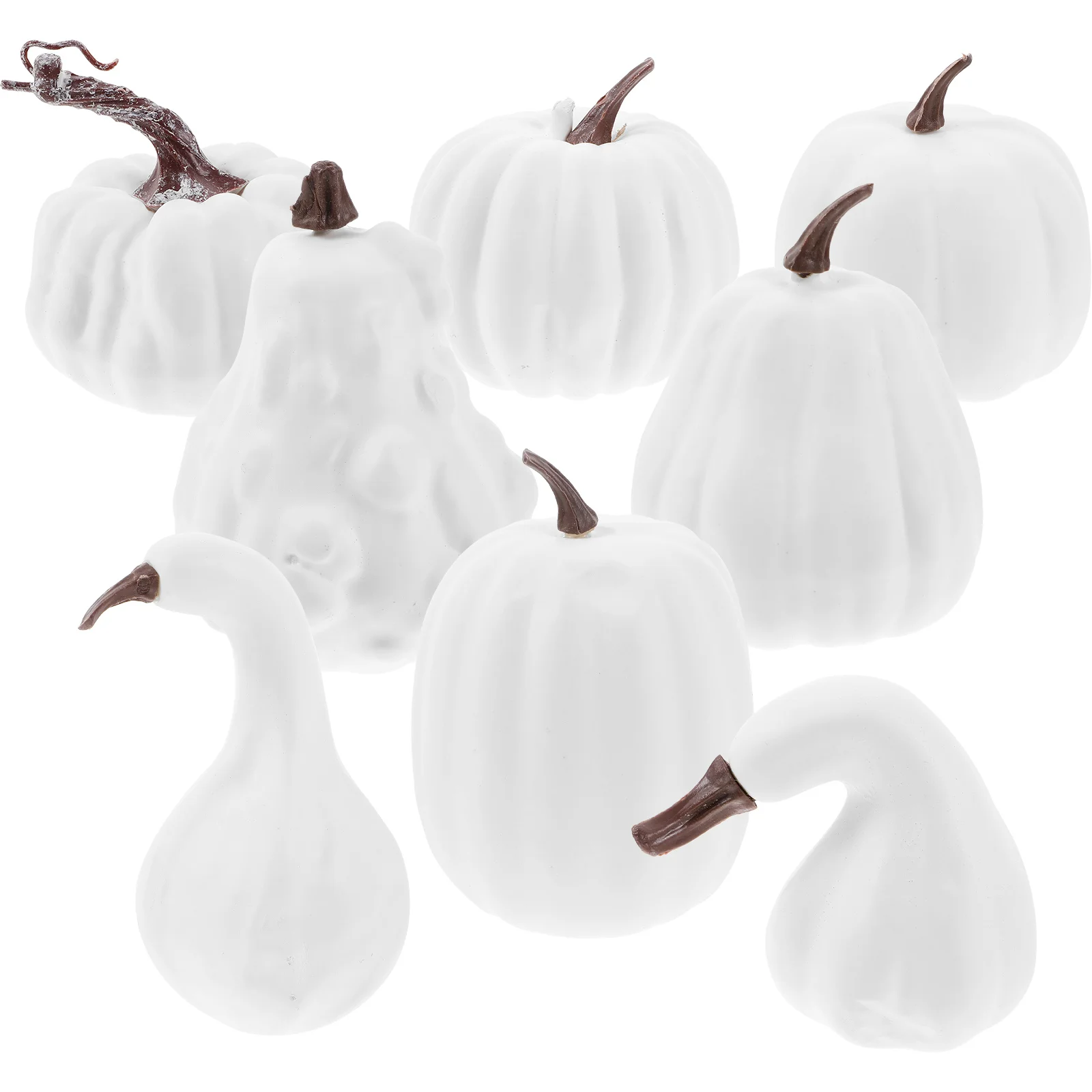 

8 Pcs DIY Foams Pumpkin Artificial Pumpkins Halloween Decor Graffiti Decoration Simulation Centerpiece Decorations